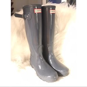 Tall Glossy Hunter Rainboots